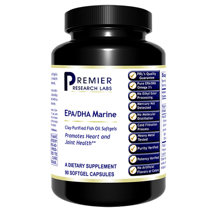 EPA/DHA Marine Softgels  Dietary Supplement Clay-Purified Fish Oil without molecular distillation Promotes Heart and Joint Health