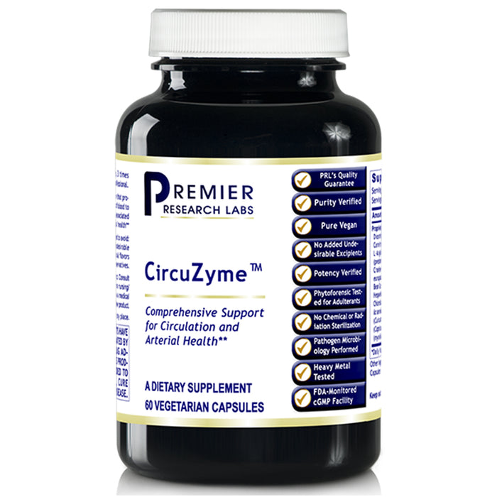 CircuZyme™  Dietary Supplement Nutraceutical Circulation Formula Comprehensive Support for Circulation and Associated Nerve, Heart and Arterial Health