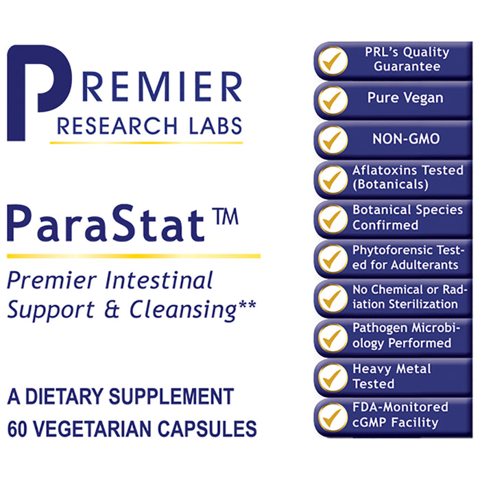 ParaStat™  Dietary Supplement Nutraceutical Intestinal Formula Premier Cleansing and Intestinal Support