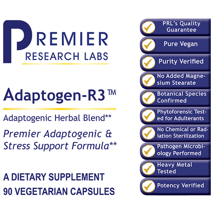 Adaptogen-R3 Dietary Supplement Premium Adaptogenic and  Stress Support Formula