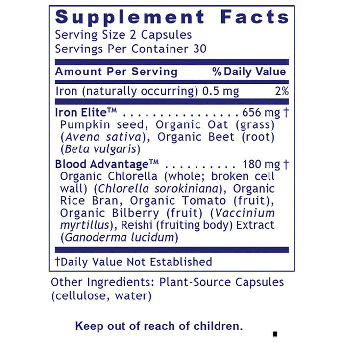 ErythroPro®  Dietary Supplement Premier Blood Support Formula Featuring Live-Source Iron