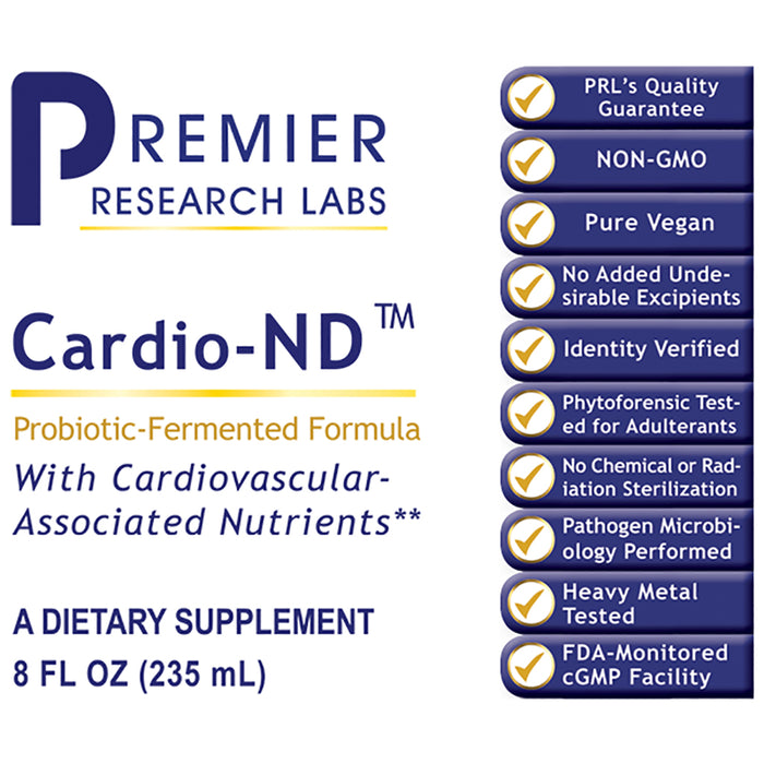 Cardio-ND™  Dietary Supplement Probiotic-Fermented Formula Premier Cardiovascular Support