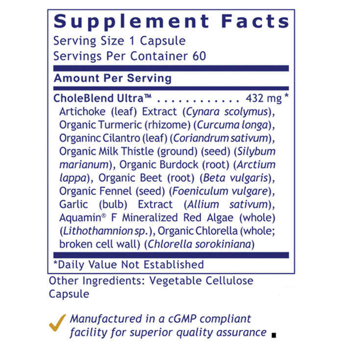 BiliVen™  Dietary Supplement Nutraceutical Gallbladder Formula Premier Detoxification and Gallbladder Support