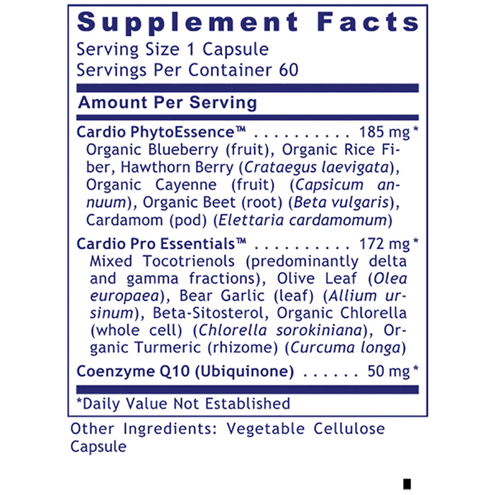 CardioVen™  Dietary Supplement Premier Botanical Complex With Fermented CoQ-10 (50 mg; Trans Isomer Form) Premier Cardiovascular Support