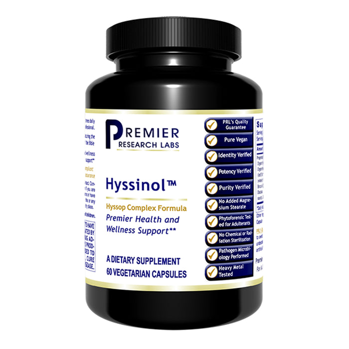 Hyssinol™  Dietary Supplement Hyssop Complex Formula Premier Health and Wellness Support