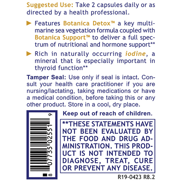 XenoStat ™  Dietary Supplement Xeno Botanical Formula Rich in Natural Iodine Premier Thyroid and Hormone Support