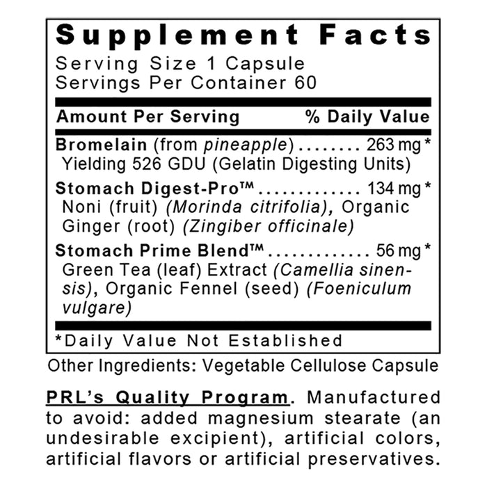 GastroVen™  Dietary Supplement Nutraceutical Digestion Blend with Bromelain Enzymes Premier Stomach and Digestive Support