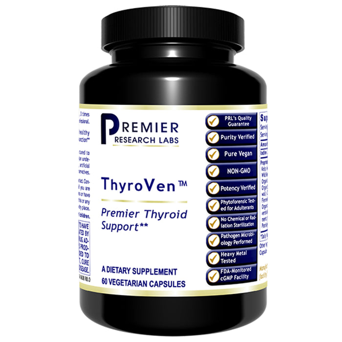 ThyroVen™  Dietary Supplement Nutraceutical Thyroid Formula with Natural Iodine Premier Thyroid Support