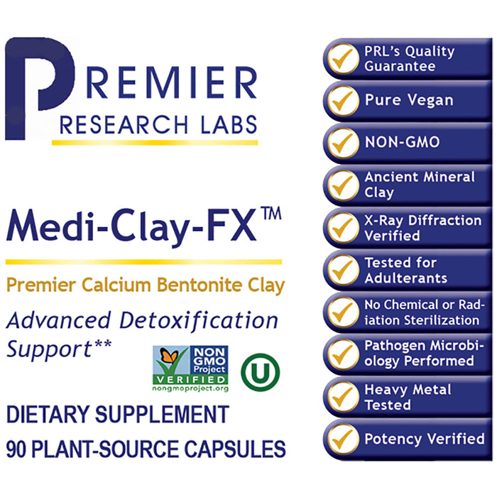 Medi-Clay-FX™  Dietary Supplement Premier Calcium Bentonite Clay Helps Promote Detoxification